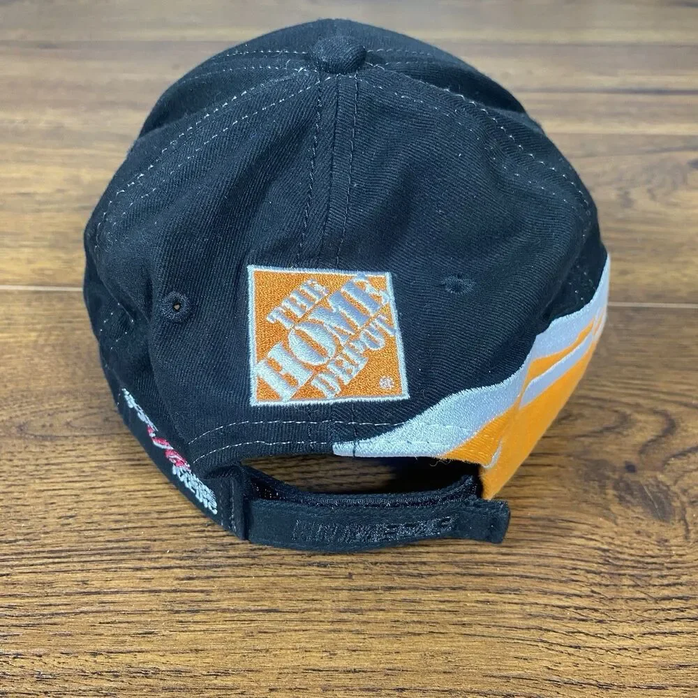 Tony Stewart #20 Home Depot Joe Gibbs Racing NASCAR Hat Black Orange OS